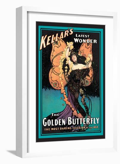 The Golden Butterfly: Kellar's Latest Wonder-null-Framed Art Print