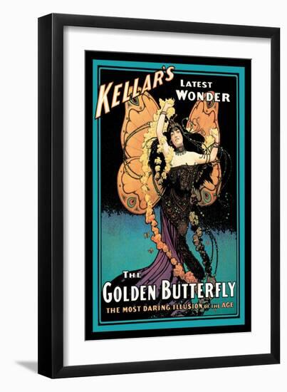 The Golden Butterfly: Kellar's Latest Wonder-null-Framed Art Print