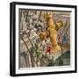 The Golden Cross Being Placed on the Top of St Paul's Cathedral-Peter Jackson-Framed Giclee Print