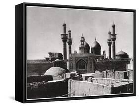 The Golden Domes and Minarets of the Al-Kadhimiya Mosque, Baghdad, Iraq, 1925-A Kerim-Framed Stretched Canvas