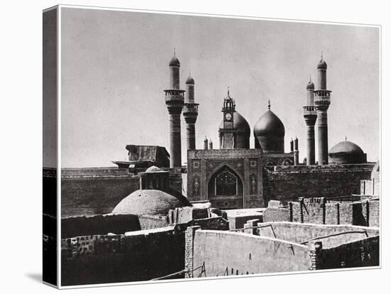 The Golden Domes and Minarets of the Al-Kadhimiya Mosque, Baghdad, Iraq, 1925-A Kerim-Stretched Canvas