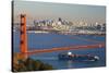 The Golden Gate Bridge and Sand Francisco Skyline-Miles-Stretched Canvas