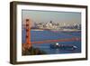 The Golden Gate Bridge and Sand Francisco Skyline-Miles-Framed Photographic Print