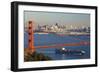 The Golden Gate Bridge and Sand Francisco Skyline-Miles-Framed Photographic Print