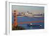 The Golden Gate Bridge and Sand Francisco Skyline-Miles-Framed Photographic Print