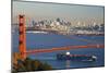 The Golden Gate Bridge and Sand Francisco Skyline-Miles-Mounted Photographic Print