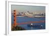 The Golden Gate Bridge and Sand Francisco Skyline-Miles-Framed Photographic Print