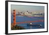 The Golden Gate Bridge and Sand Francisco Skyline-Miles-Framed Photographic Print