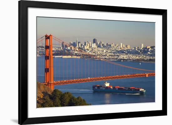 The Golden Gate Bridge and Sand Francisco Skyline-Miles-Framed Photographic Print