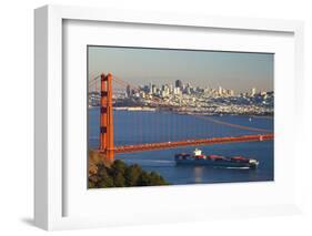 The Golden Gate Bridge and Sand Francisco Skyline-Miles-Framed Photographic Print