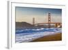 The Golden Gate Bridge from Baker Beach, San Francisco, California-Chuck Haney-Framed Photographic Print