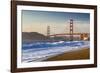 The Golden Gate Bridge from Baker Beach, San Francisco, California-Chuck Haney-Framed Photographic Print