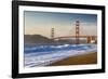 The Golden Gate Bridge from Baker Beach, San Francisco, California-Chuck Haney-Framed Photographic Print
