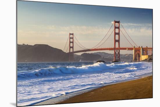 The Golden Gate Bridge from Baker Beach, San Francisco, California-Chuck Haney-Mounted Photographic Print