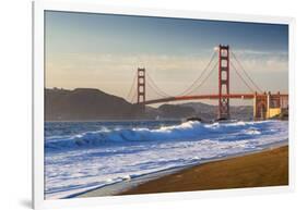 The Golden Gate Bridge from Baker Beach, San Francisco, California-Chuck Haney-Framed Photographic Print