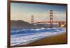 The Golden Gate Bridge from Baker Beach, San Francisco, California-Chuck Haney-Framed Photographic Print