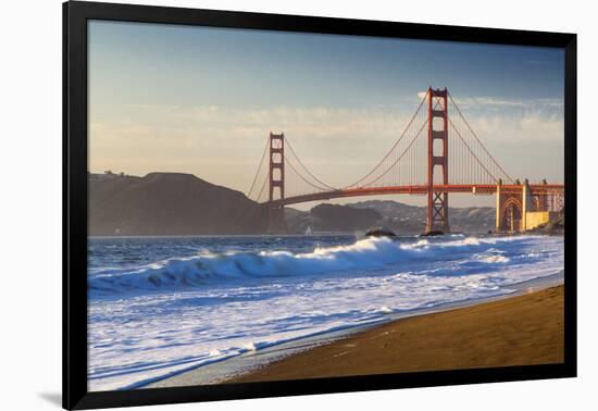 The Golden Gate Bridge from Baker Beach, San Francisco, California-Chuck Haney-Framed Photographic Print