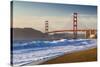 The Golden Gate Bridge from Baker Beach, San Francisco, California-Chuck Haney-Stretched Canvas