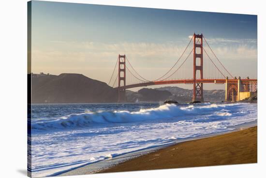The Golden Gate Bridge from Baker Beach, San Francisco, California-Chuck Haney-Stretched Canvas