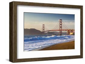 The Golden Gate Bridge from Baker Beach, San Francisco, California-Chuck Haney-Framed Photographic Print