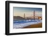 The Golden Gate Bridge from Baker Beach, San Francisco, California-Chuck Haney-Framed Photographic Print