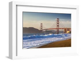 The Golden Gate Bridge from Baker Beach, San Francisco, California-Chuck Haney-Framed Photographic Print