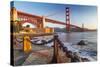 The Golden Gate Bridge from Fort Point, San Francisco, California, USA-Chuck Haney-Stretched Canvas