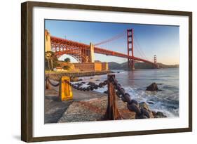 The Golden Gate Bridge from Fort Point, San Francisco, California, USA-Chuck Haney-Framed Photographic Print