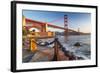 The Golden Gate Bridge from Fort Point, San Francisco, California, USA-Chuck Haney-Framed Photographic Print