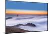 The Golden Gate Bridge in the Fog-Jenny Qiu-Mounted Photographic Print