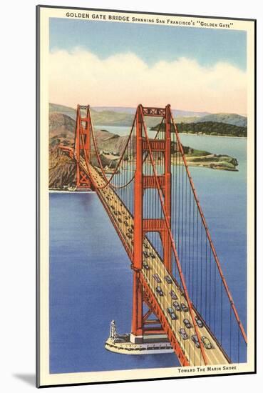 The Golden Gate Bridge, San Francisco, California-null-Mounted Art Print