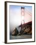 The Golden Gate Bridge Shrouded in Mist at Sunrise-Jody Miller-Framed Photographic Print