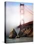The Golden Gate Bridge Shrouded in Mist at Sunrise-Jody Miller-Stretched Canvas