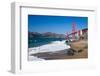 The Golden Gate Bridge W the Waves-kropic-Framed Photographic Print