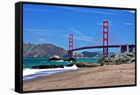 The Golden Gate Bridge-cec72-Framed Stretched Canvas