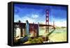 The Golden Gate Bridge-Philippe Hugonnard-Framed Stretched Canvas