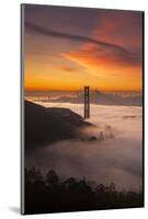 The Golden Gate Rapture, Sky Fire and Cool Fog, San Francisco, California-Vincent James-Mounted Photographic Print