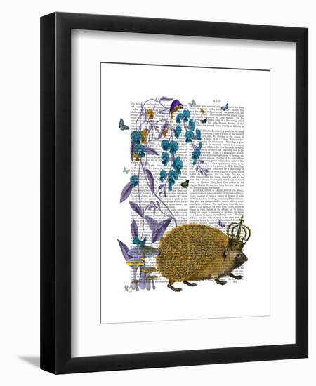 The Golden Hedgehog-Fab Funky-Framed Art Print