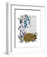 The Golden Hedgehog-Fab Funky-Framed Art Print