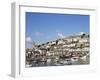 The Golden Hind and Other Boats in the Harbour, Brixham, Devon, England, United Kingdom-Raj Kamal-Framed Photographic Print