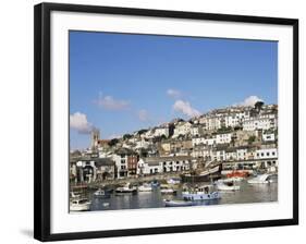 The Golden Hind and Other Boats in the Harbour, Brixham, Devon, England, United Kingdom-Raj Kamal-Framed Photographic Print
