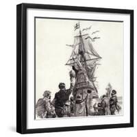 The Golden Hind-C.l. Doughty-Framed Giclee Print