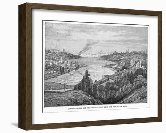 The Golden Horn Looking Eastwards from the Heights of Eyub-null-Framed Photographic Print