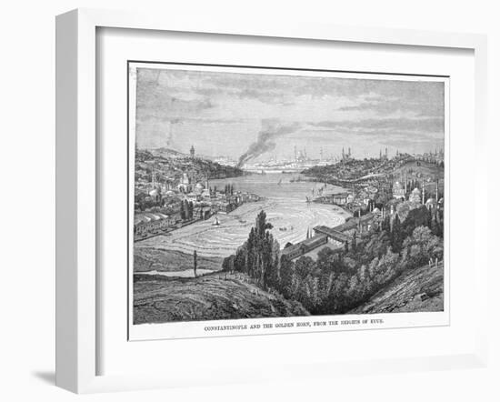 The Golden Horn Looking Eastwards from the Heights of Eyub-null-Framed Photographic Print