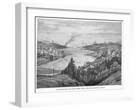 The Golden Horn Looking Eastwards from the Heights of Eyub-null-Framed Photographic Print