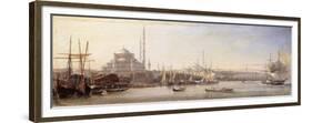 The Golden Horn with The Suleimaniye and The Faith Mosques, Constantinople-Antoine-Leon Morel-Fatio-Framed Premium Giclee Print