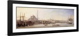 The Golden Horn with the Suleimaniye and the Faith Mosques, Constantinople-Antione Leon Morel-Fatio-Framed Premium Giclee Print