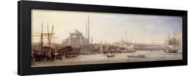 The Golden Horn with the Suleimaniye and the Faith Mosques, Constantinople-Antione Leon Morel-Fatio-Framed Premium Giclee Print