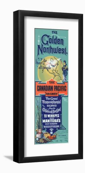 The Golden Northwest, Home for All People, The Canadian Pacific Railway-null-Framed Art Print