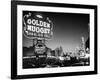 The Golden Nugget Gambling Hall Lighting Up Like a Candle-J. R. Eyerman-Framed Photographic Print